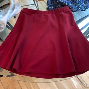 UO Silence + Noise maroon skater skirt small